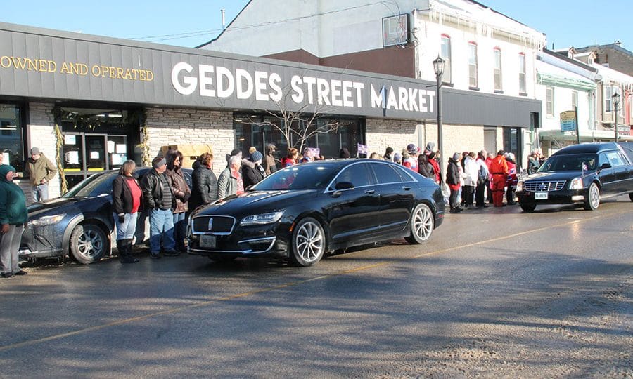 Residents line Elora street to pay tribute to late businessman Merlen Kropf post image