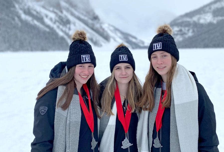 Three local skaters part of national silver medal winning synchro team post image