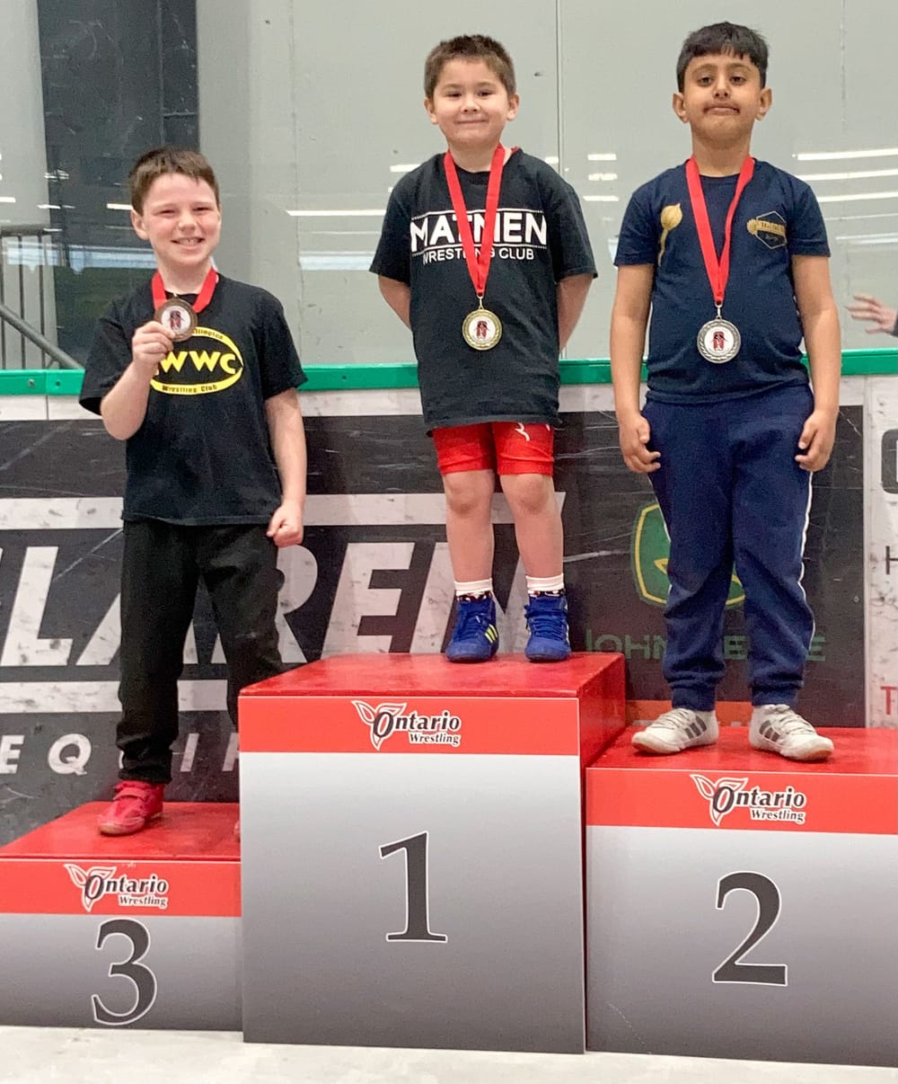 Centre Wellington Wrestling Club athlete first-ever to represent club, wins bronze post image