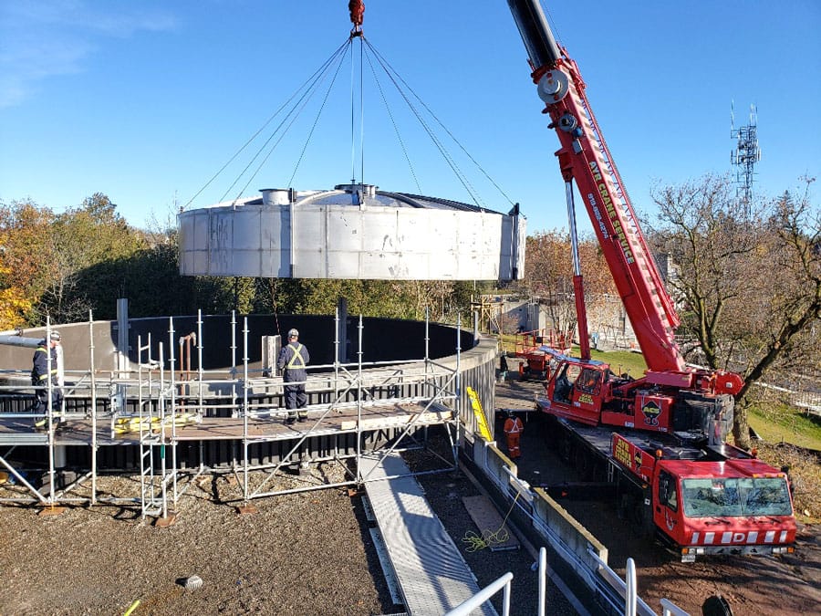 Fergus wastewater treatment plant gets new roof post image