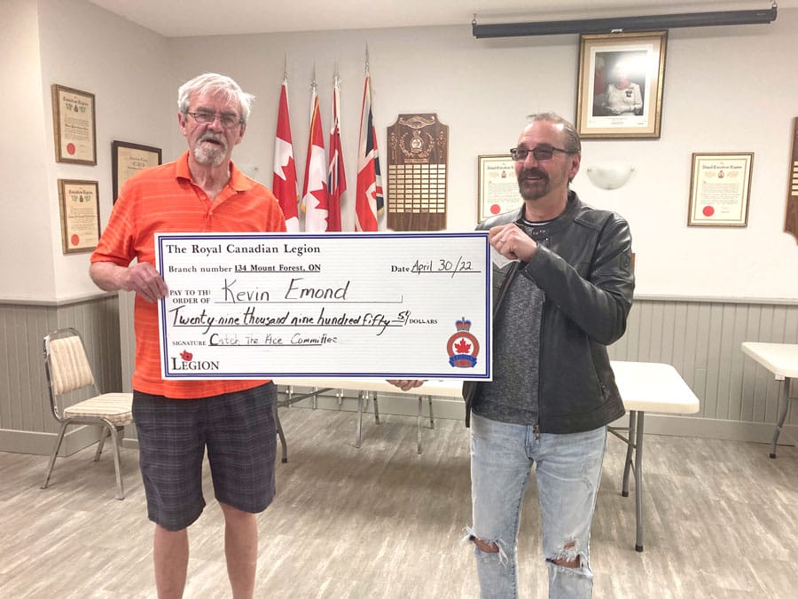 Mount Forest Legion Catch the Ace winner announced post image