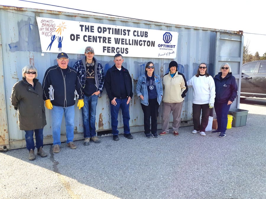 The Optimist Club of Fergus hosted electronics waste collection event post image