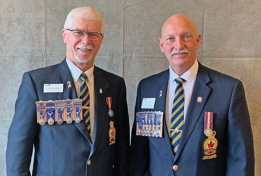Longtime Legion members elected to helm of provincial command post image