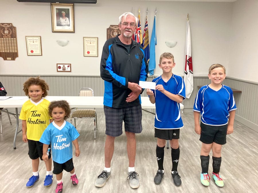 Mount Forest Legion Catch the Ace makes donations to local sports post image