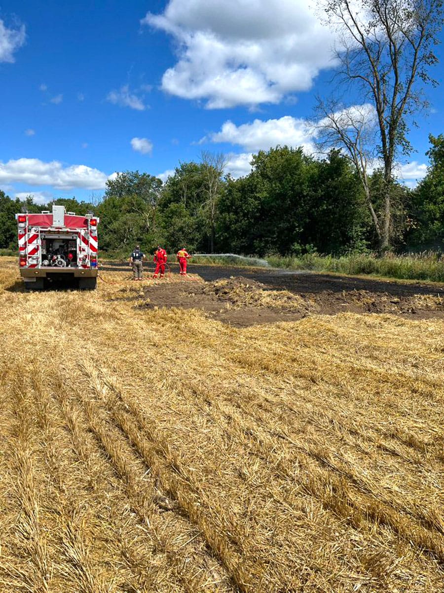Fergus firefighters respond to grass fire on 5th Line post image