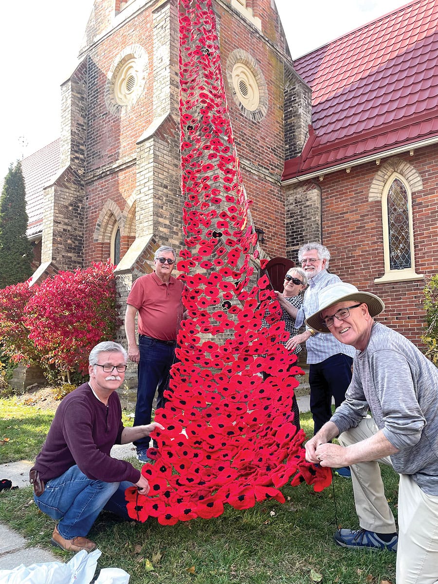 Poppy Project display blossoms at Elora's St. John Anglican Church post image