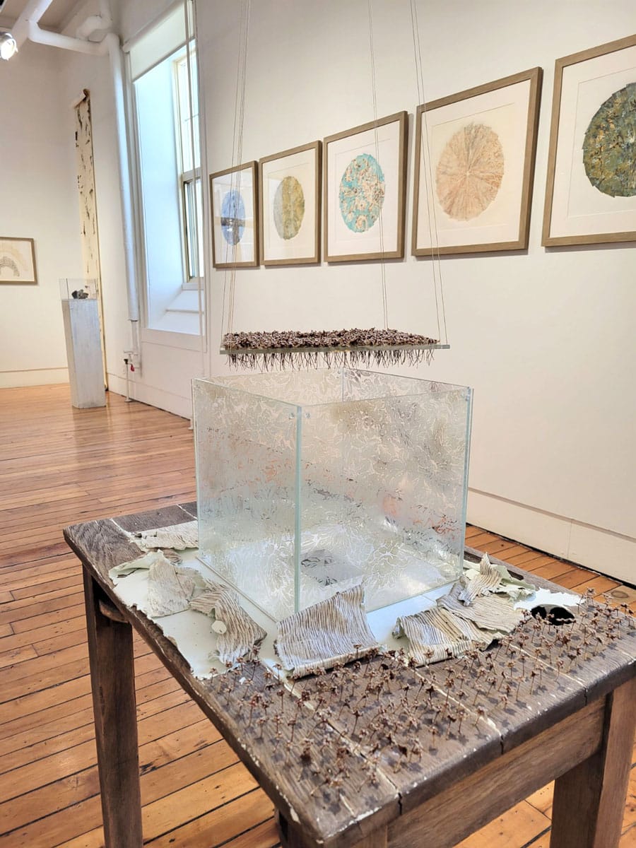 Printmaker incorporates artifacts into new exhibition post image