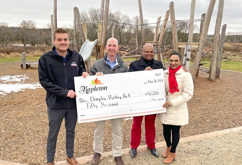 Donation of $50,000 will assist with development of Drayton Rotary Park post image