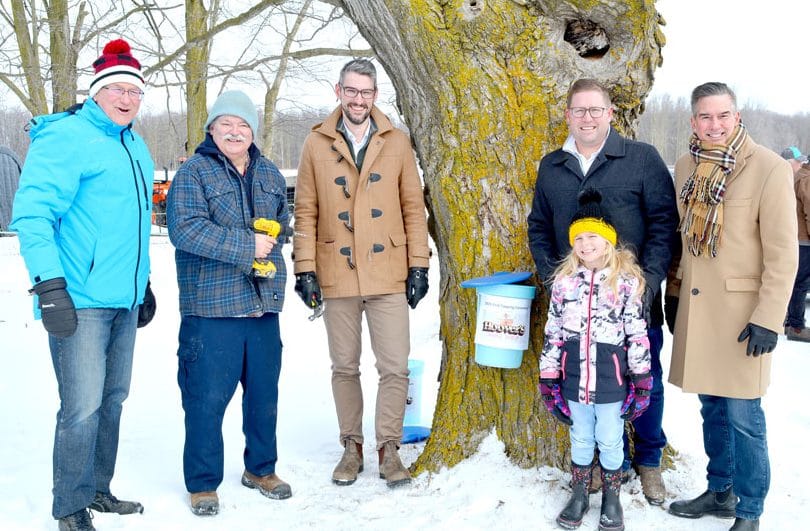 Ceremonial first tree tapping held in Atwood on Feb. 24 post image