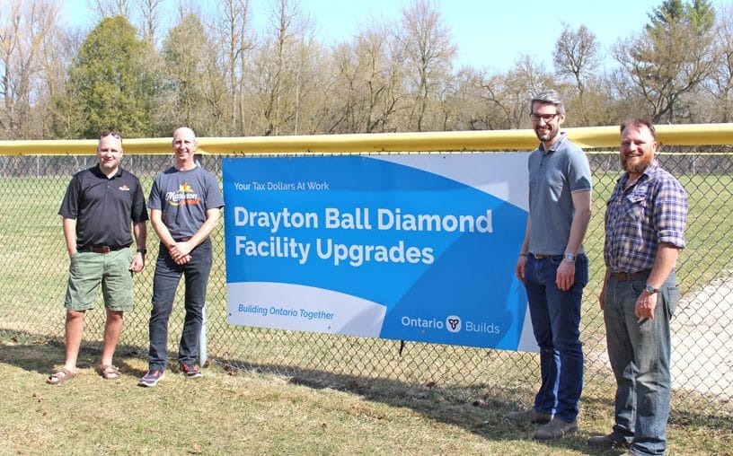 Drayton ball diamonds upgraded with aid of Ontario Trillium Foundation post image