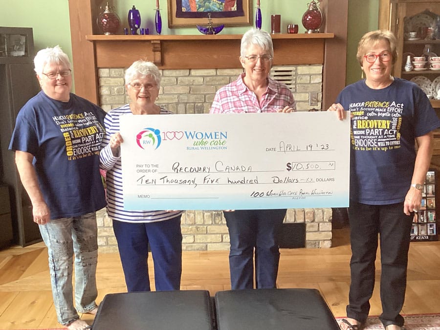 Recover Canada selected as wining charity by 100 Women Who Care Rural Wellington post image