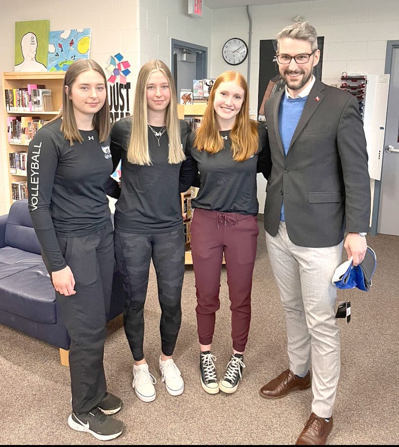 Perth-Wellington MPP Matthew Rae visits Wellington Heights Secondary School post image