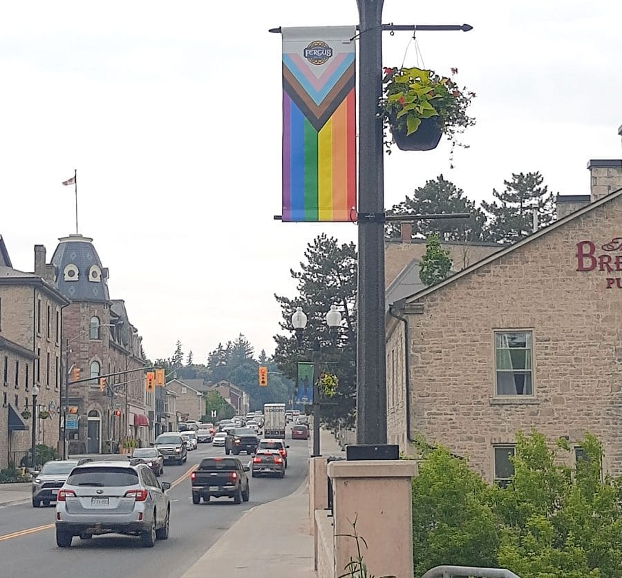 Pride banners vandalized in Fergus post image