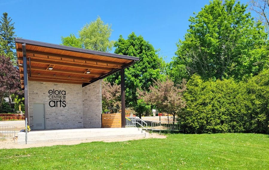 New outdoor performance pavilion at Elora Centre for the Arts now complete post image