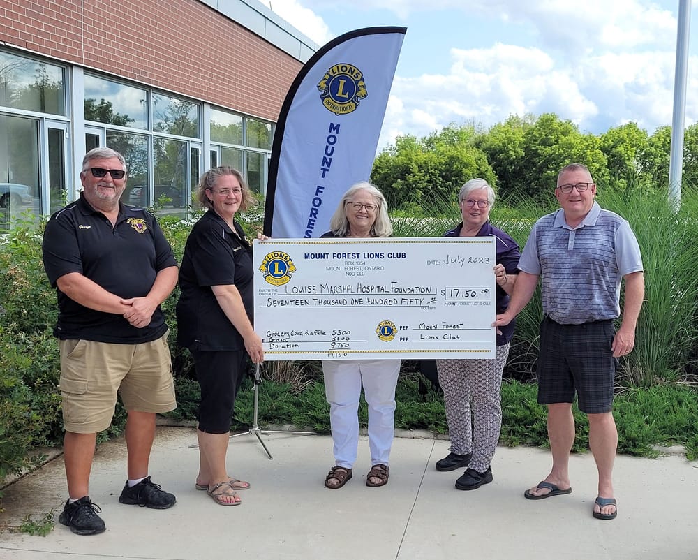 Lions Club donates $17,150 to Louise Marshall Hospital post image