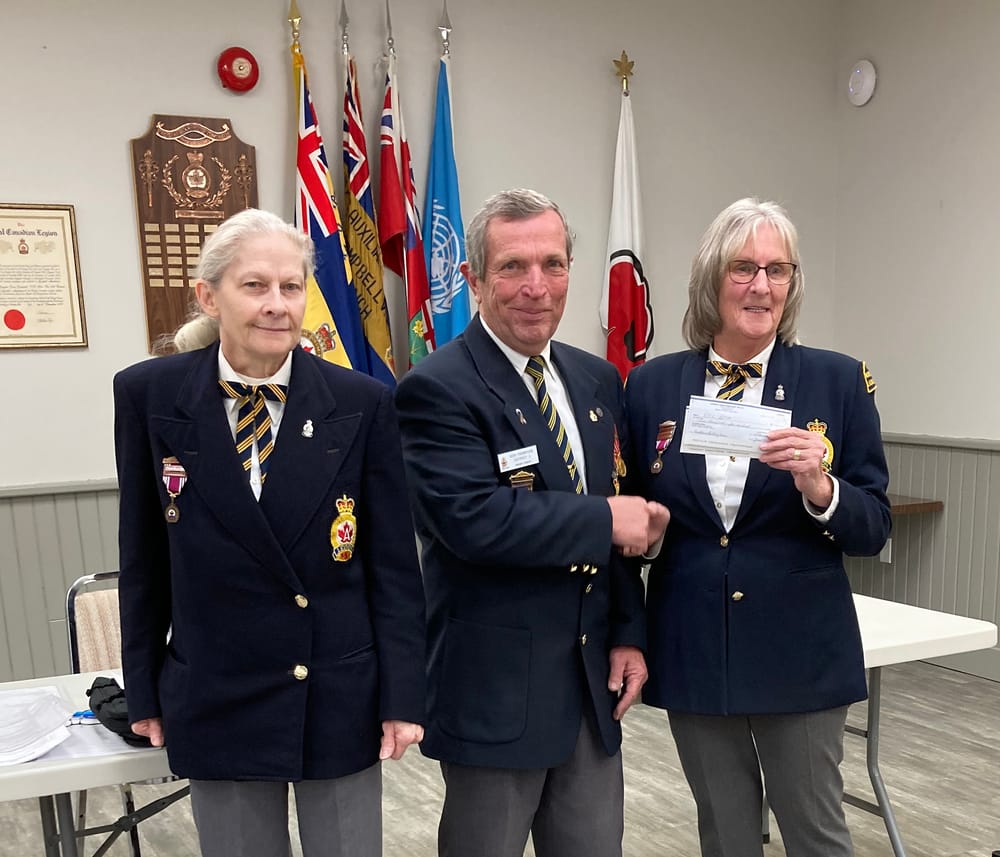 Mount Forest Legion Branch 134 presents cheque post image