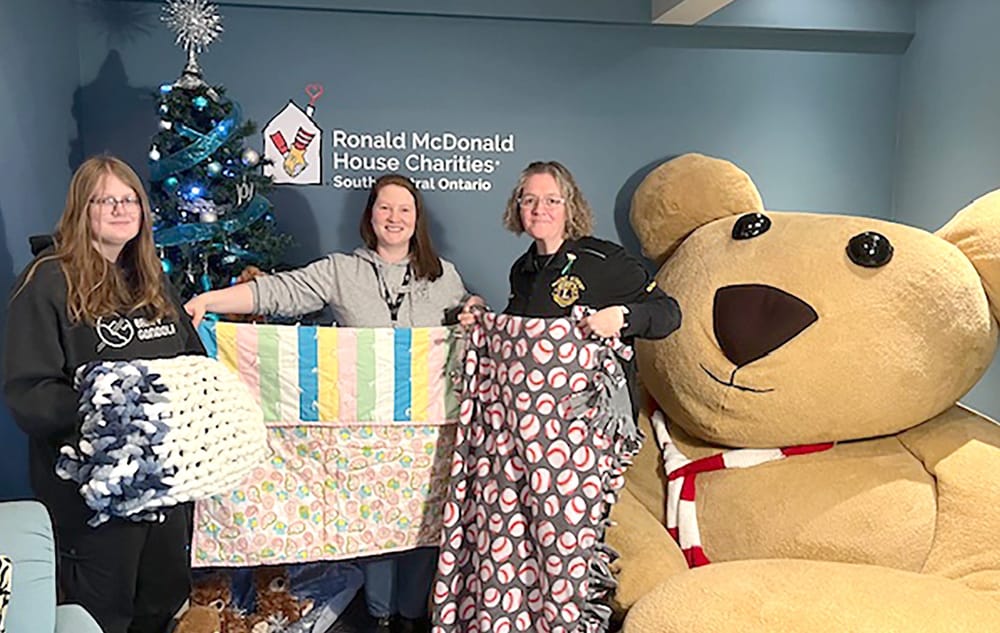 Mount Forest Lions Club donates blankets to children battling cancer post image