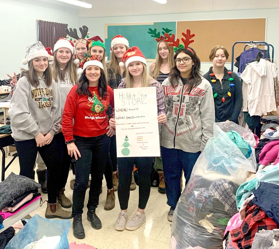 Norwell’s cosmetology class host annual Christmas Free Store post image