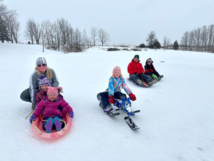 Sledders show up for Snowfall post image