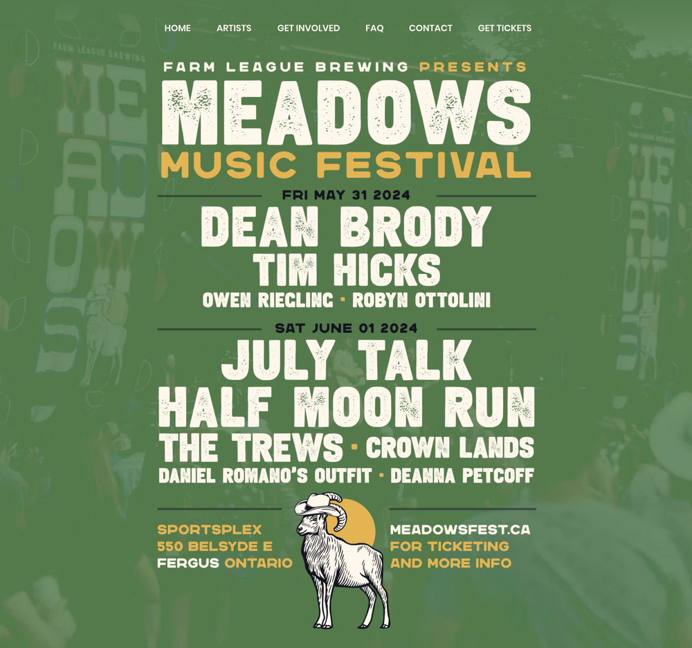 Dean Brody, July Talk to headline Meadows Music Festival in Fergus post image