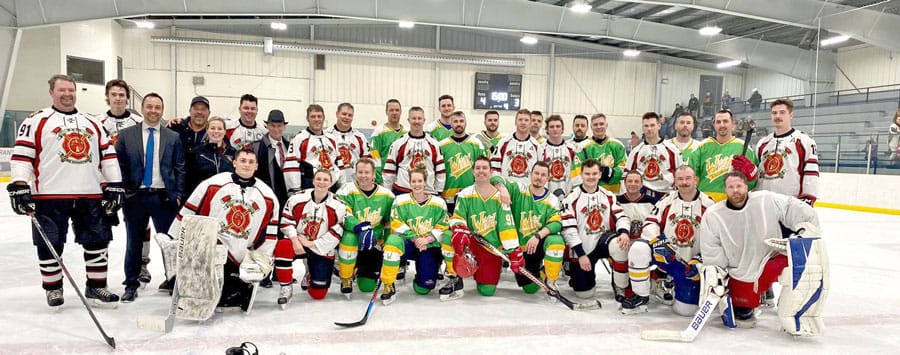 Benefit Hockey Game between Wellington OPP and Minto Firefighters post image