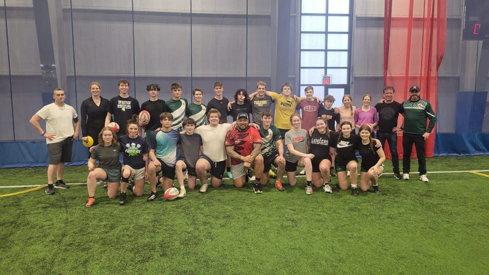 Rugby star Ben Tameifuna visits Fergus Highland Rugby Club post image