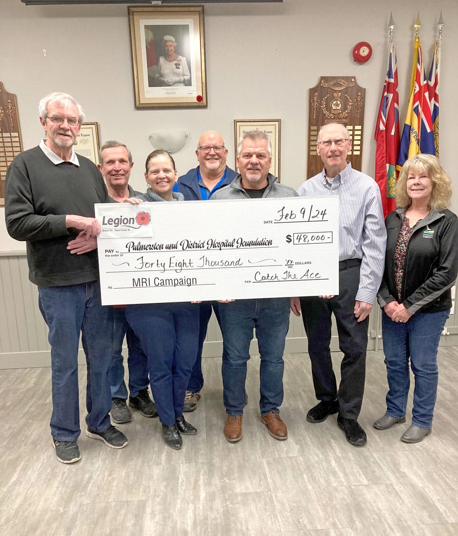 Mount Forest Legion Branch 134 donates $48,000 to MRI+ Campaign post image