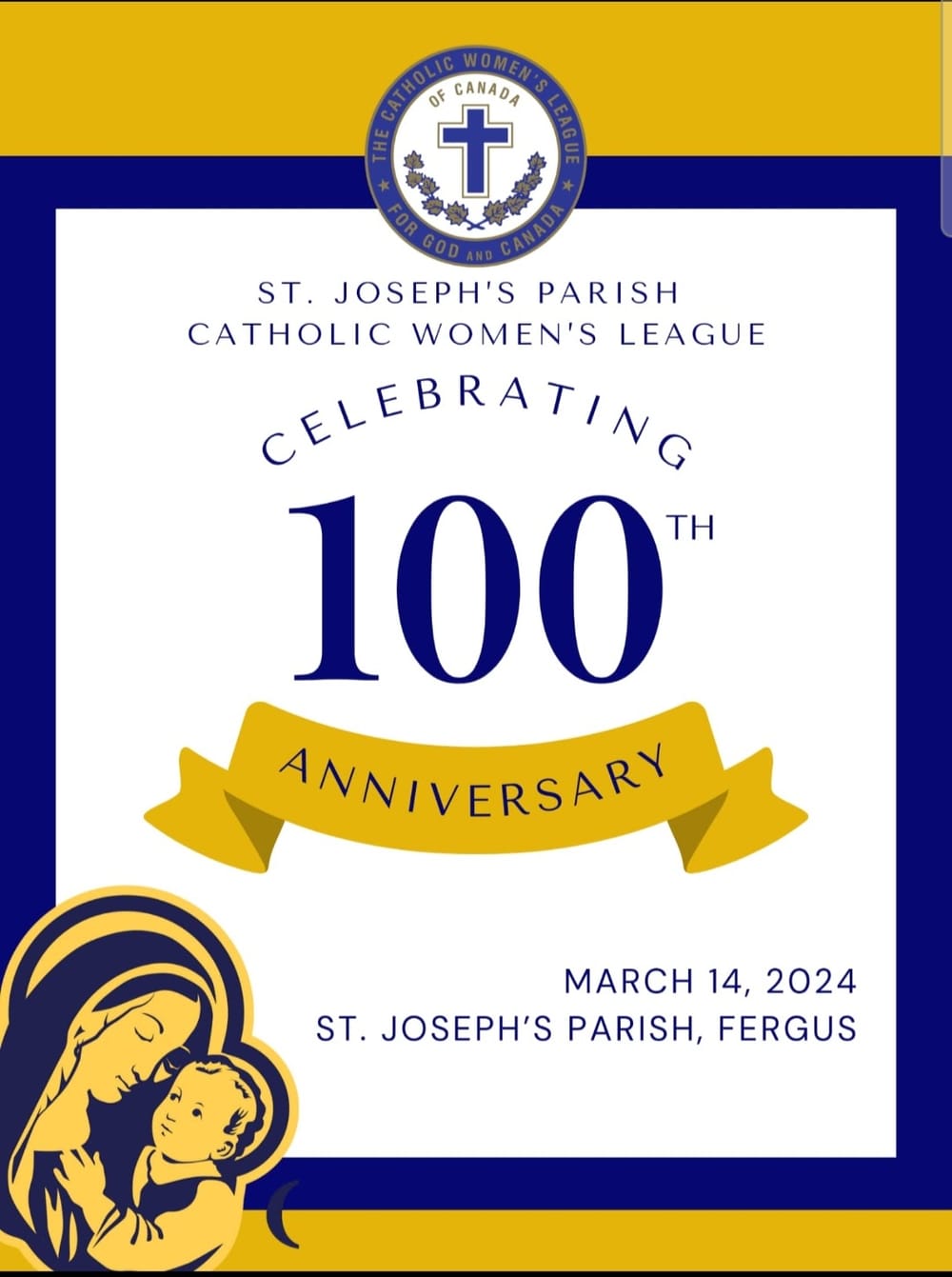 Catholic Women’s League of St. Joseph’s Parish celebrates 100 years post image
