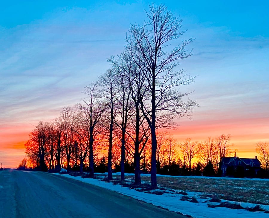 Spectacular sunset near Damascus post image
