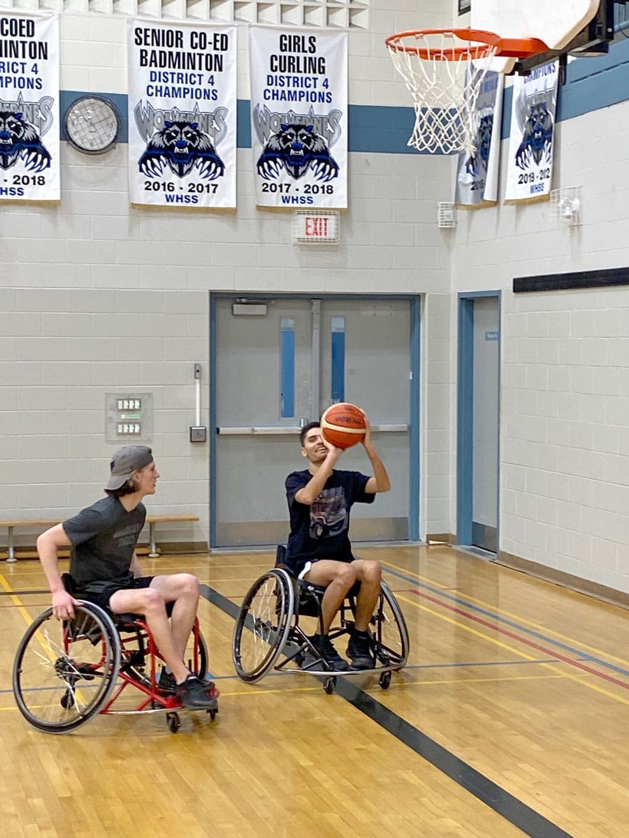 Wheelchair sports at Wellington Heights Secondary School post image