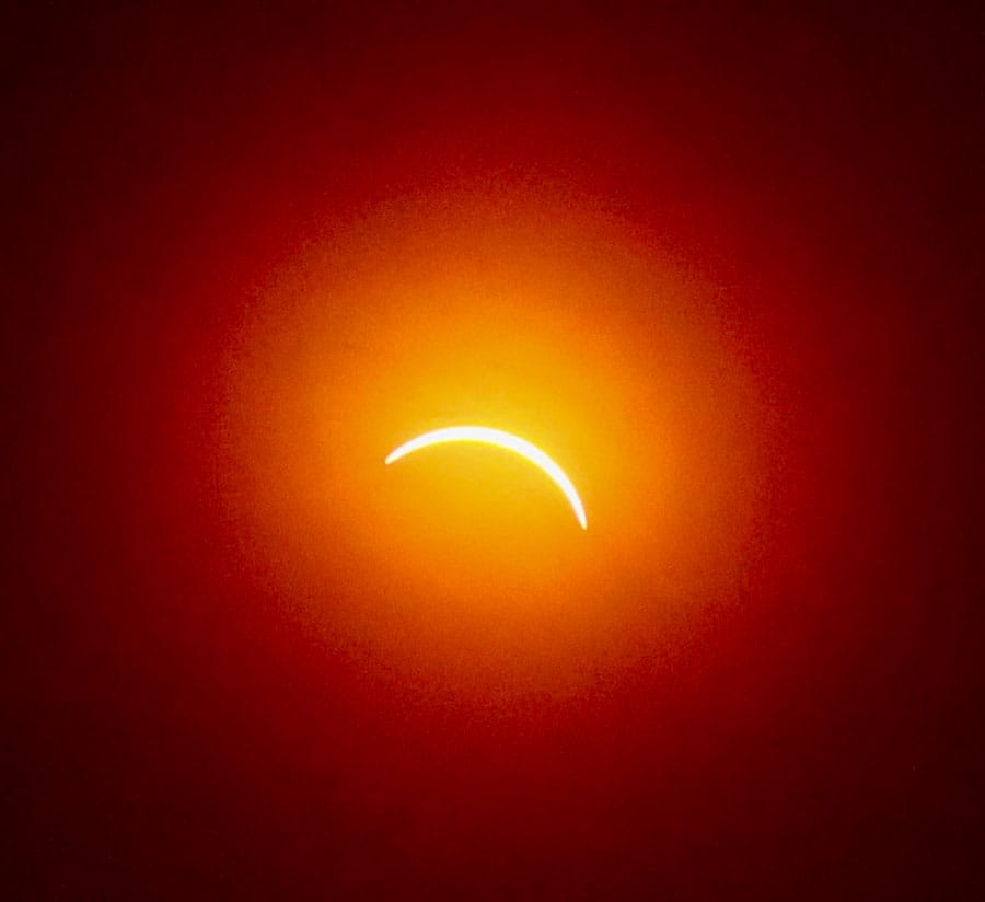 Rare solar eclipse enthralls residents post image