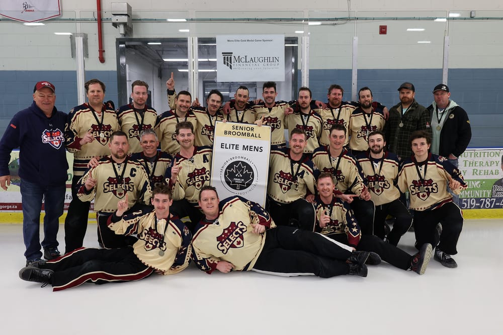 Broomball silver medalists post image