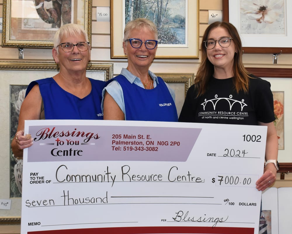 Blessings to You Centre donates $7,000 to fund families in Minto and Mapleton post image