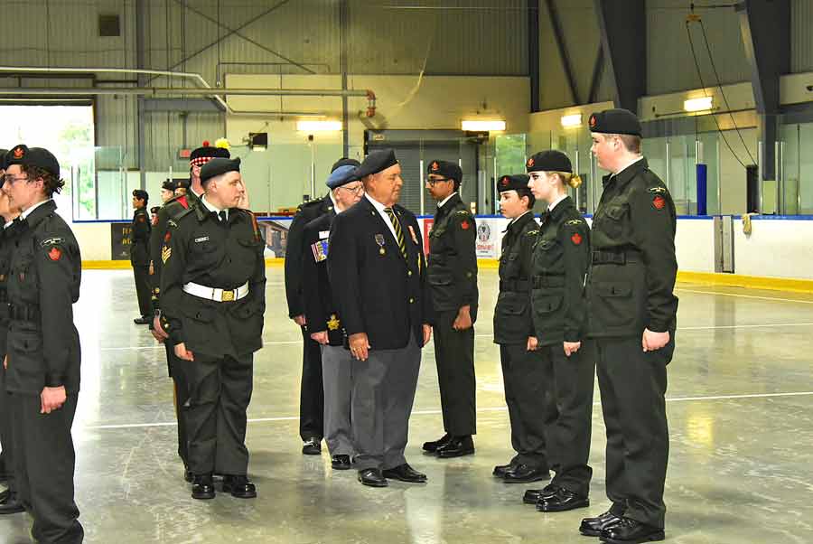 Fergus army cadets pass inspection at annual review ceremony post image