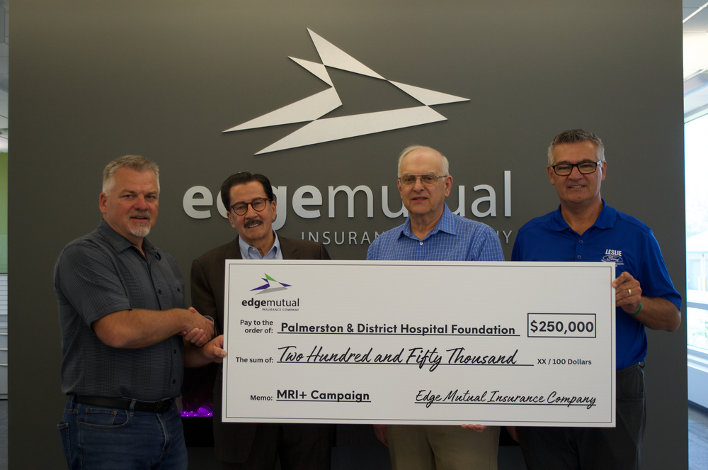 Edge Mutual Insurance pledges $250,000 to Palmerston MRI+ Campaign post image