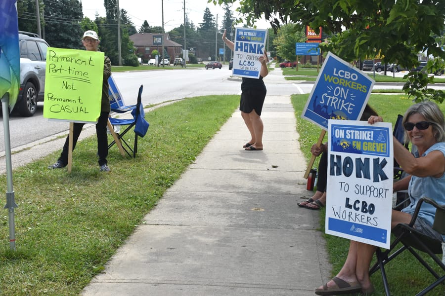 LCBO workers on strike post image