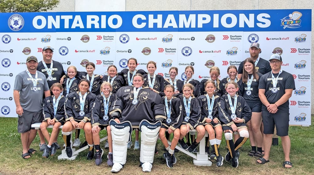 Riverhawks U13 A girls lacrosse team win silver post image