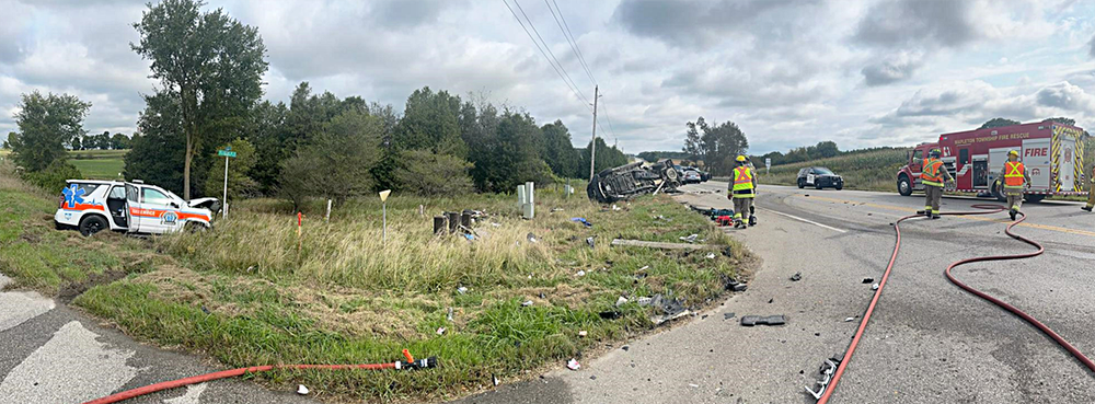 Two people injured in crash involving paramedic response vehicle post image