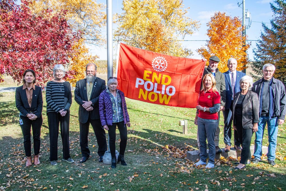 Flag raised for World Polio Day post image