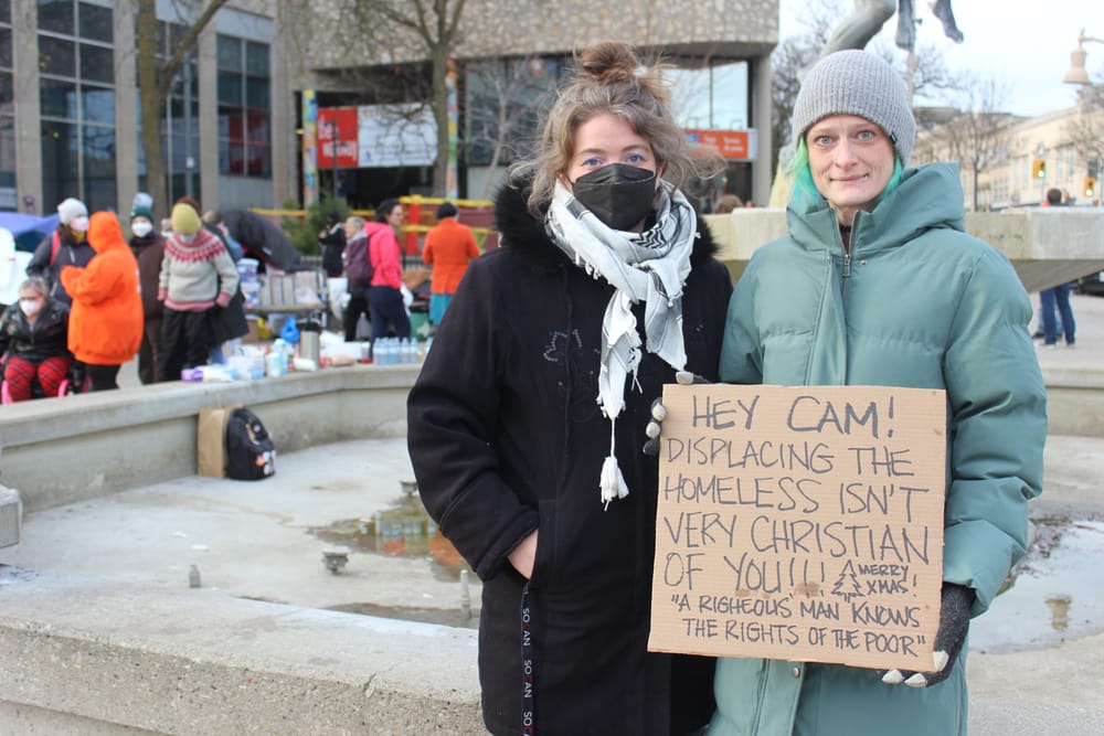 City of Guelph removes tents from downtown encampment, plants shrubs post image