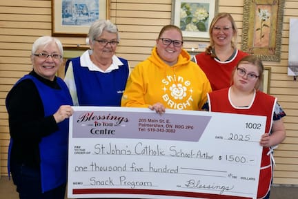 Palmerston Blessings to You Centre donates $800 to local public school post image