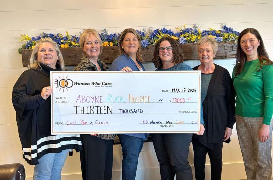 100 Women Who Care Centre Wellington donate to Curl for a Cause post image