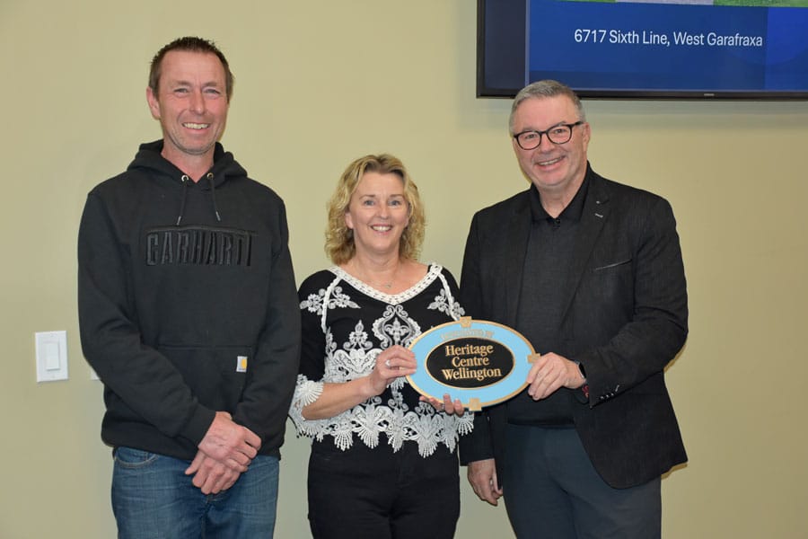 Mayor Shawn Watters distributes Heritage award plaques post image