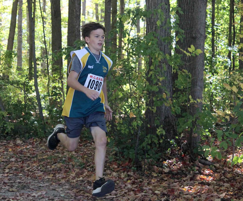 Catholic elementary students run cross country at Fergus sportsplex post image