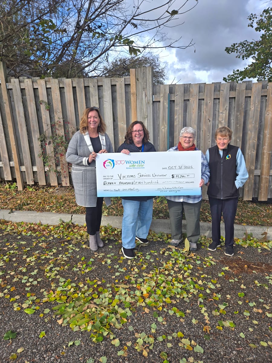 100 Women Who Care Rural Wellington donate to Victim Services Wellington post image
