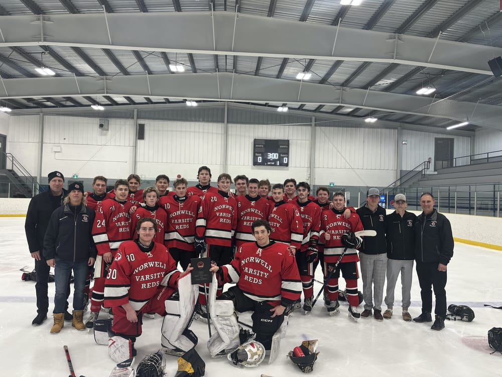 NDSS varsity boys hockey team capture bronze medals post image