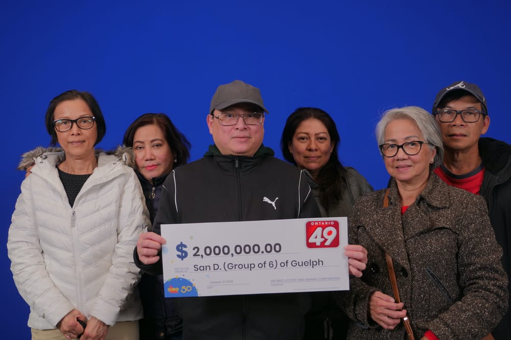 Six coworkers win $2 million with Ontario 49 post image