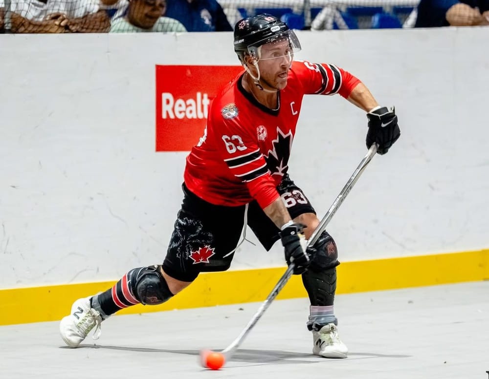 Fergus resident represents Canada, wins silver at international ball hockey tournament post image