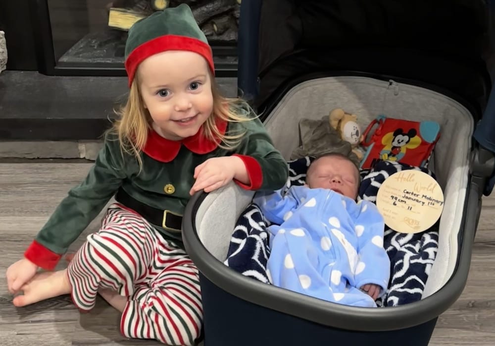 Fergus family welcomes New Year's baby at Groves post image