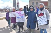Protesters rail against premier at Guelph ‘Fight Ford’ event post image